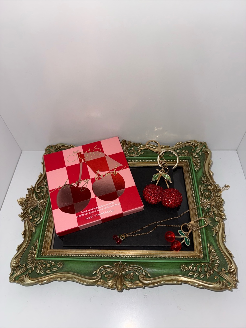 Ciaté Cherry Cheek Pallet with Cherry Charm Accessories